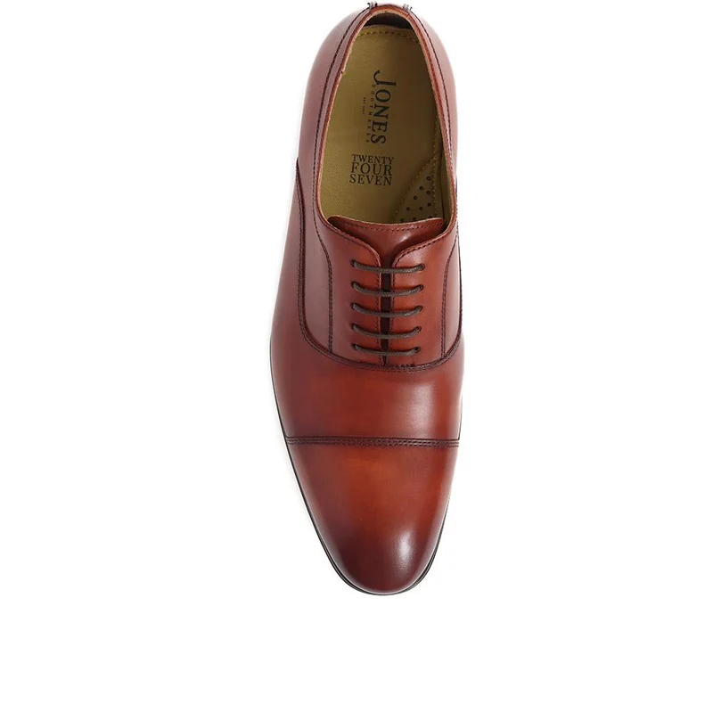 Middleham Leather Oxford Shoes - MIDDLEHAM / 323 640 - Cognac