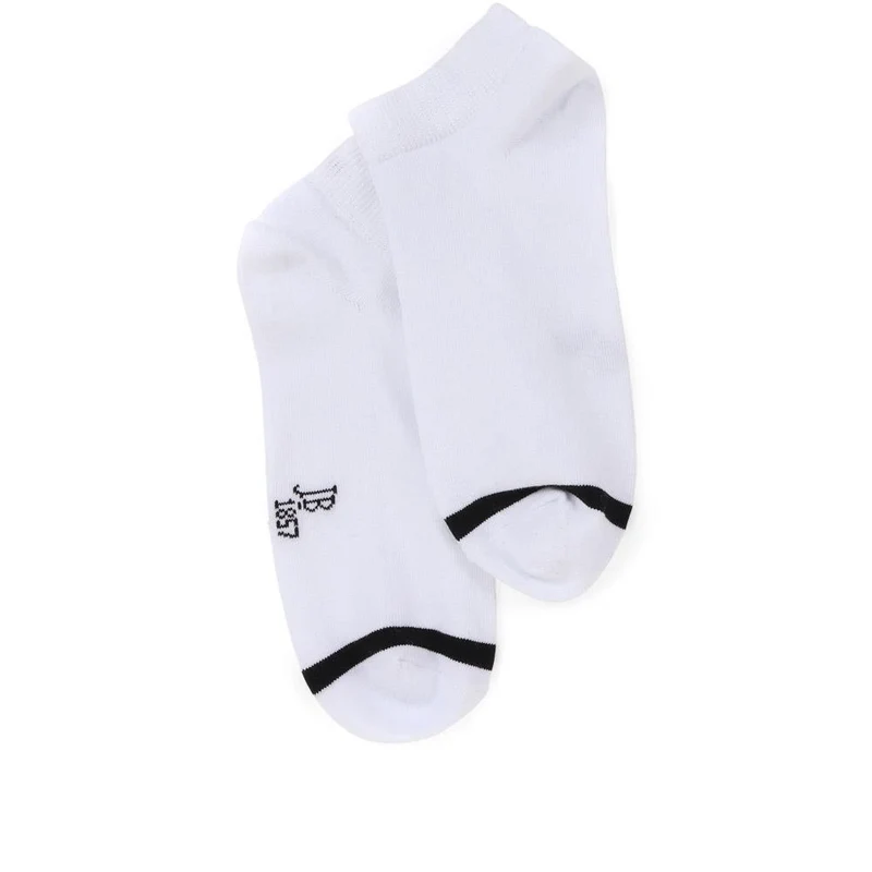 3 Pack Cotton Ankle Socks - EKIN36504 / 323 137 - White-Black