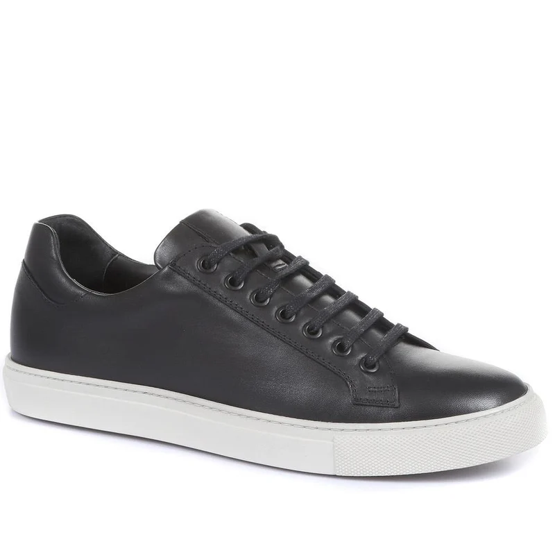 Simon Leather Men's Trainers - SIMON / 319 270 - Black Leather