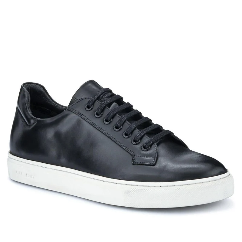 Simon Leather Men's Trainers - SIMON / 319 270 - Black Leather
