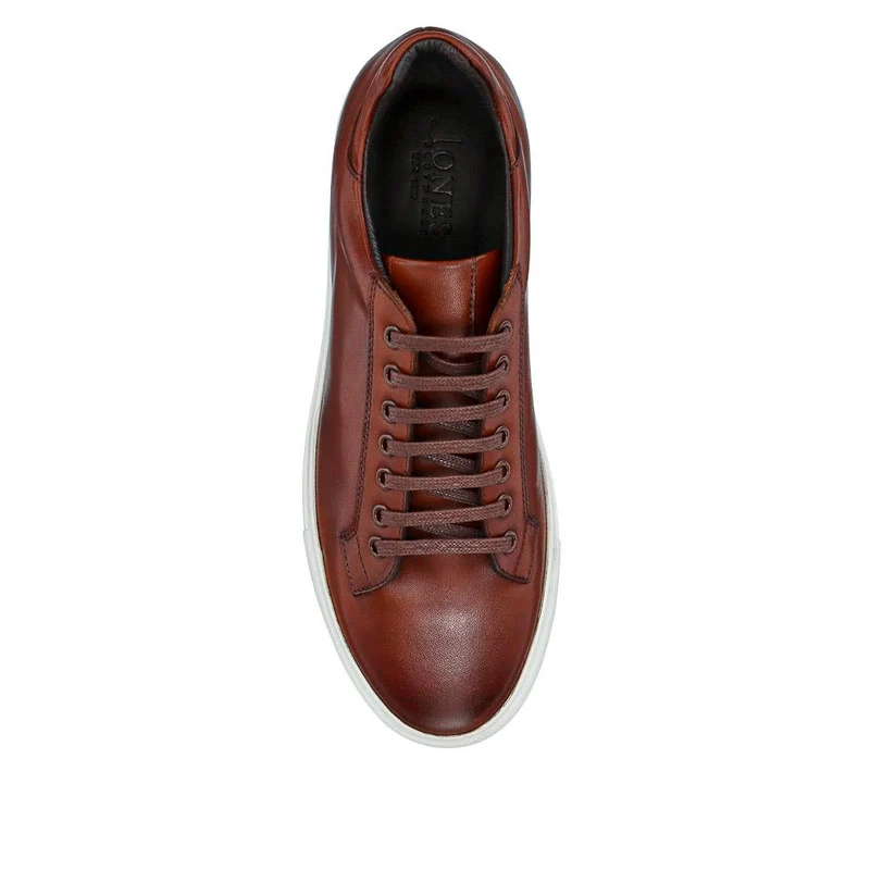 Simon Leather Men's Trainers - SIMON / 319 270 - Cognac Leather