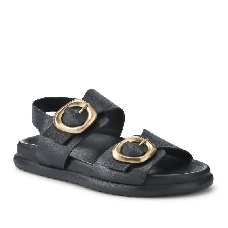 Juneau Buckled Sandals - JUNEAU / 327 358 - Black