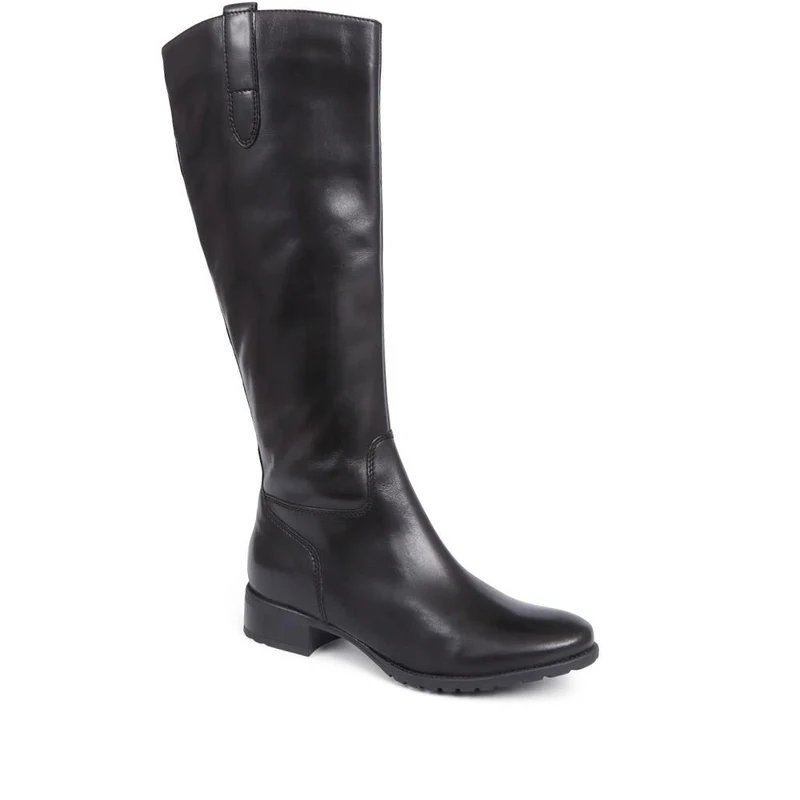 Cinzia Leather Riding Boots - CINZIA / 320 543 - Black