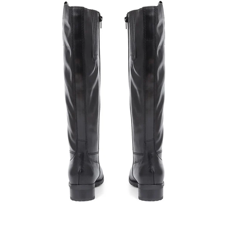 Cinzia Leather Riding Boots - CINZIA / 320 543 - Black