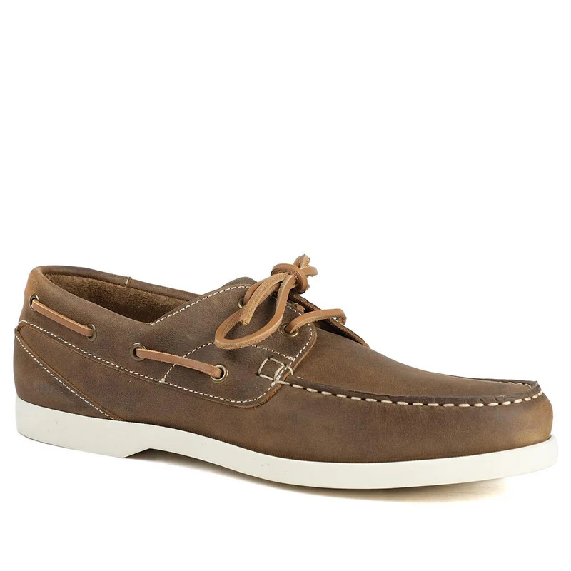 Parsons Leather Boat Shoes - PARSONS / 320 153 - Tan