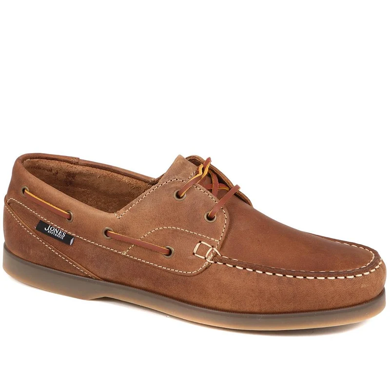 Parsons Leather Boat Shoes - PARSONS / 320 153 - Tobacco