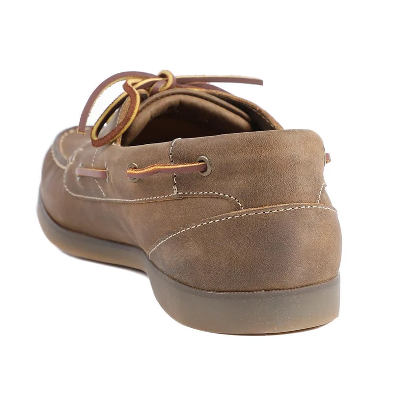 Parsons Leather Boat Shoes - PARSONS / 320 153 - Tobacco