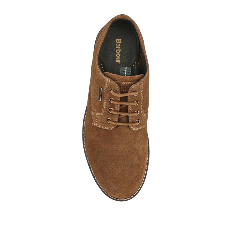 Sandstone Leather Lace-Up Shoes - BARBR38503 / 324 445 - Taupe Suede