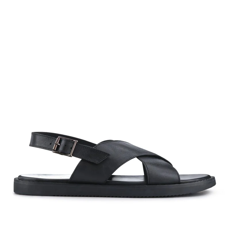 Westbury Leather Buckled Sandals - WESTBURY / 327 026 - Black