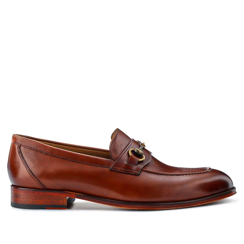 Reece Leather Loafers - REECE / 325 745 - Chestnut