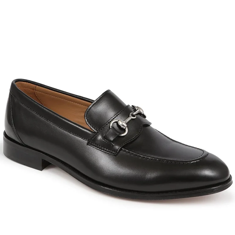 Reece Leather Loafers - REECE / 325 745 - Black