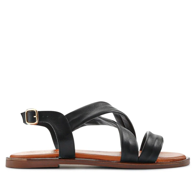 Hali Leather Sandals - HALI / 325 324 - Black
