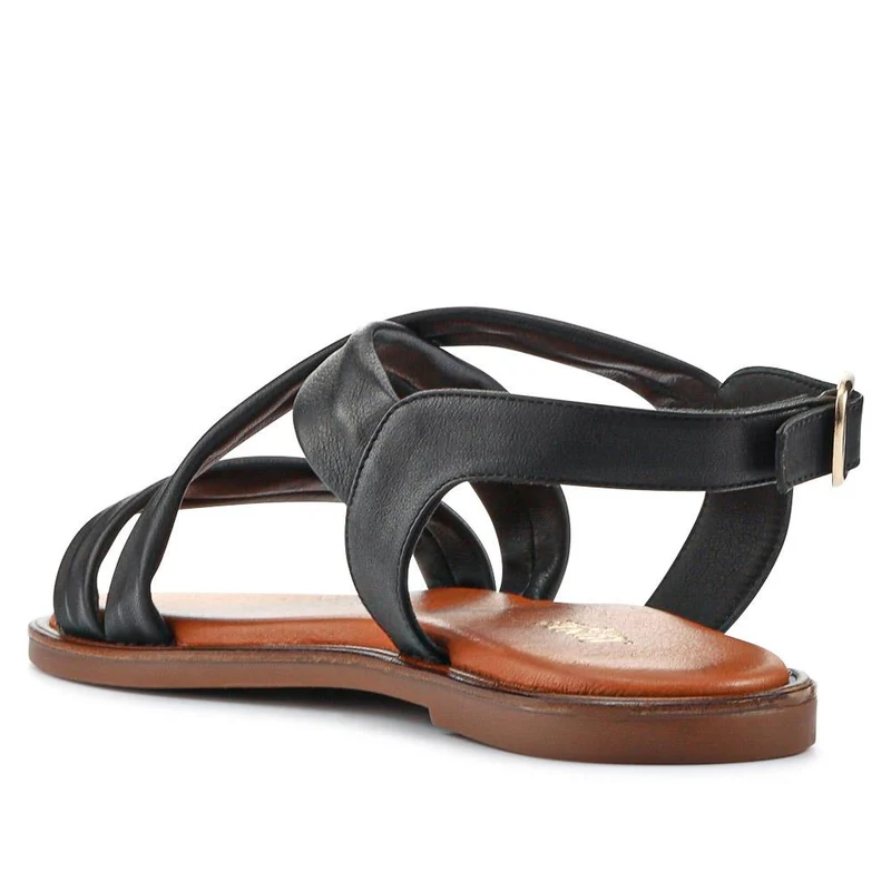 Hali Leather Sandals - HALI / 325 324 - Black