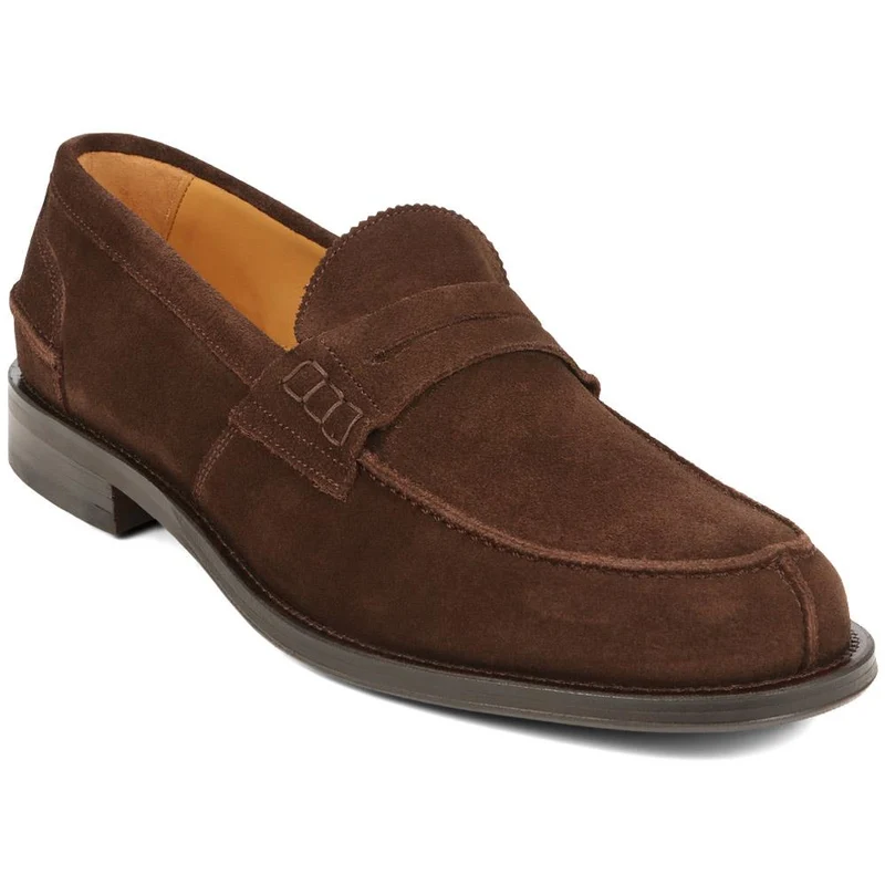 Chorleywood2 Leather Blake Stitched Penny Loafers - CHORLEYWOOD2 / 325 301 - Brown Suede