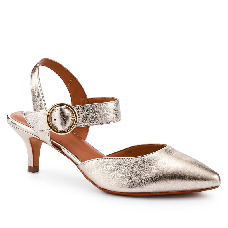 Yohanna Leather Court Shoes - YOHANNA / 325 144 - Gold
