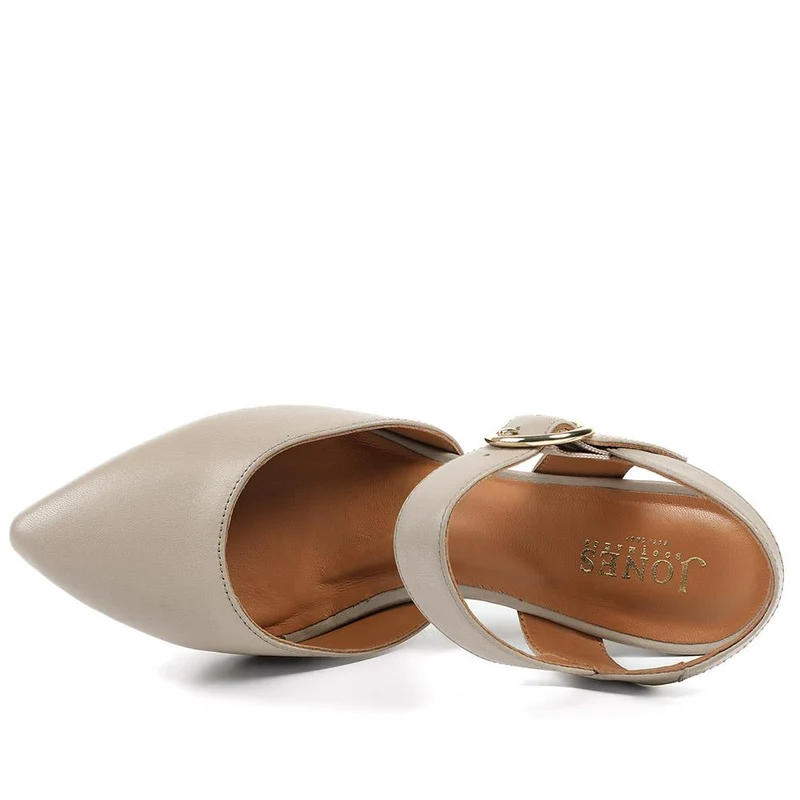 Yohanna Leather Court Shoes - YOHANNA / 325 144 - Beige