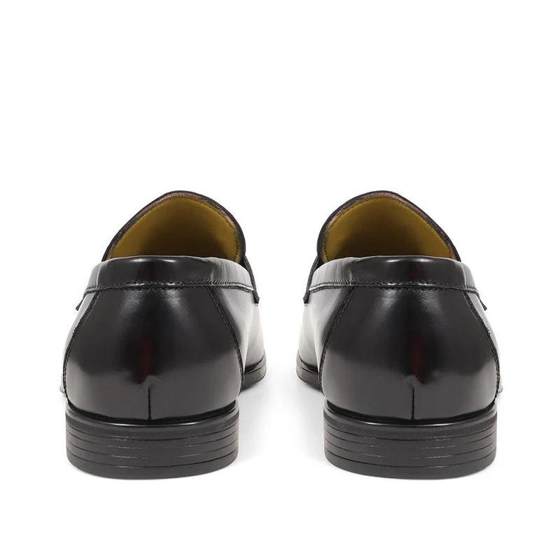 Rushden Leather Penny Loafers - RUSHDEN / 323 643 - Black