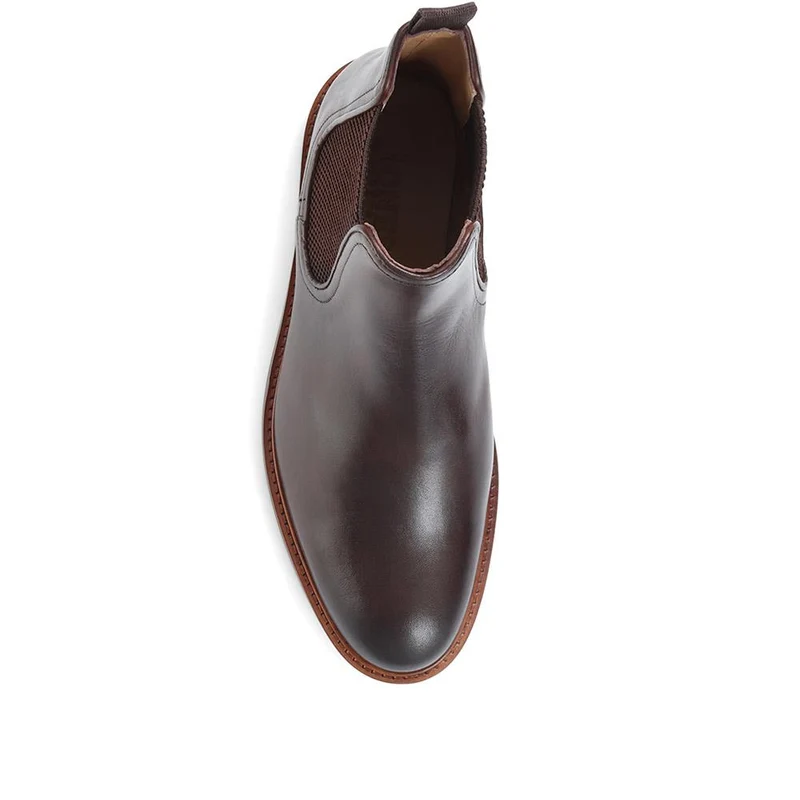 Eastbourne Leather Chelsea Boots - EASTBOURNE / 322 611 - Dark Brown