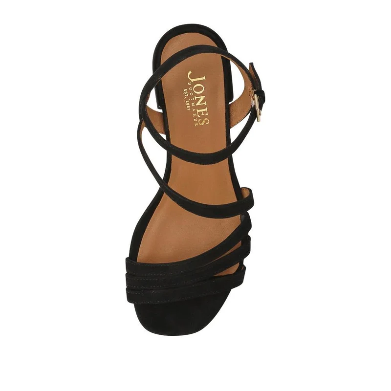 Ginette Wide-Fit Leather Sandals - GINETTEWIDE / 327 388 - Black