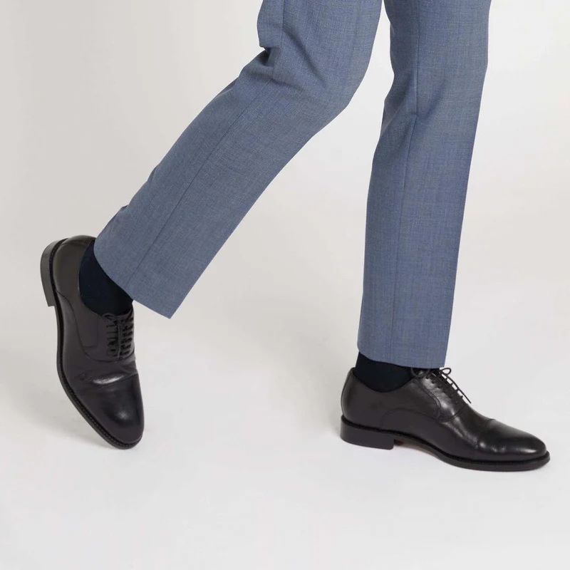 Matthew Wide Fit Oxford Shoes - MATTHEWWIDE / 322 835 - Black