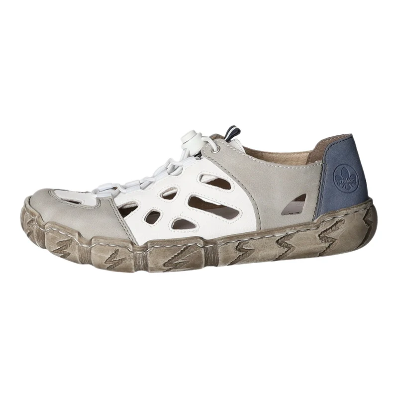 Rieker Slipper/Kletthalbschuh luftdurchlässig (durchbrochenes/geflochtenes Obermaterial)