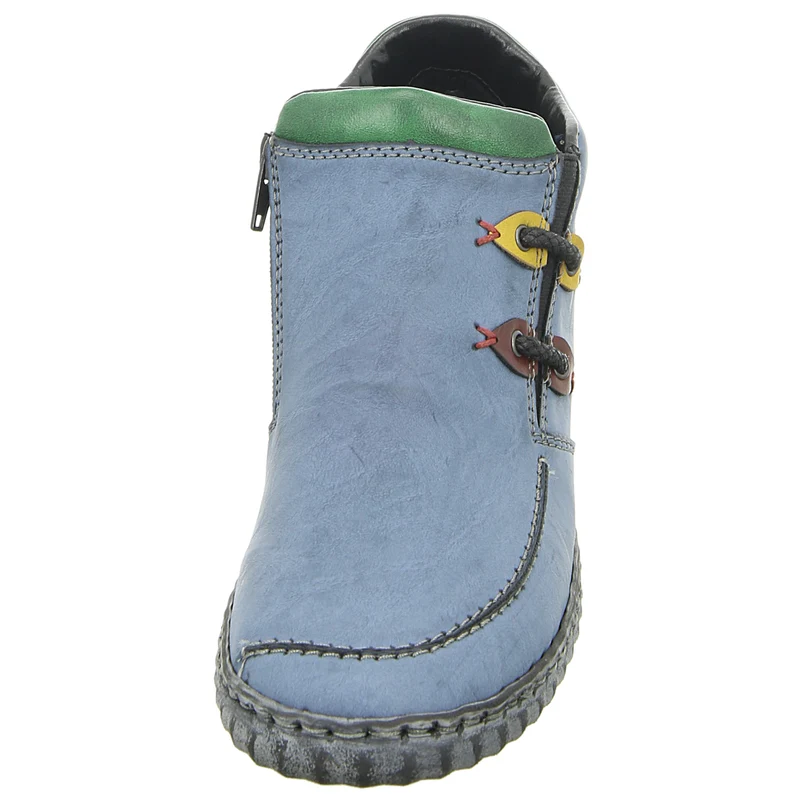 Rieker Schlupf-/Reißverschlußstiefelette Warmfutter bis 35mm Absatz (casual)