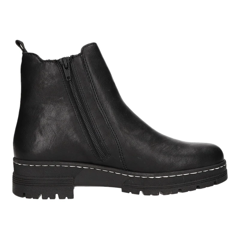 Rieker Schlupf-/Reißverschlußstiefelette Warmfutter bis 35mm Absatz (casual)