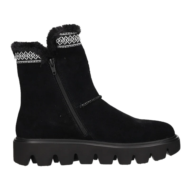 Rieker Schlupf-/Reißverschlußstiefelette Warmfutter bis 35mm Absatz (casual)