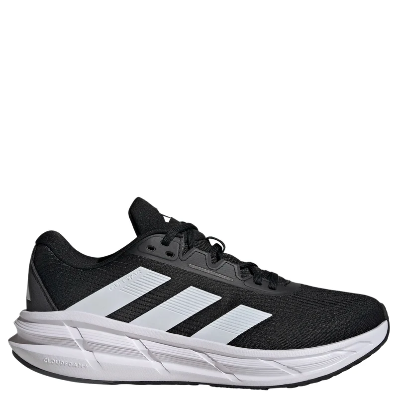 adidas Questar 3 M - Zapatilla de running (carbon black/ftw white/carbon, 44 2/3)