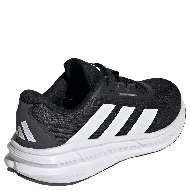 adidas Questar 3 M - Zapatilla de running (carbon black/ftw white/carbon, 44 2/3)