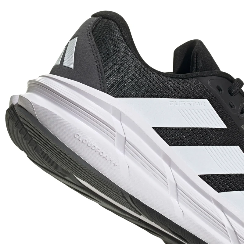 adidas Questar 3 M - Zapatilla de running (carbon black/ftw white/carbon, 44 2/3)