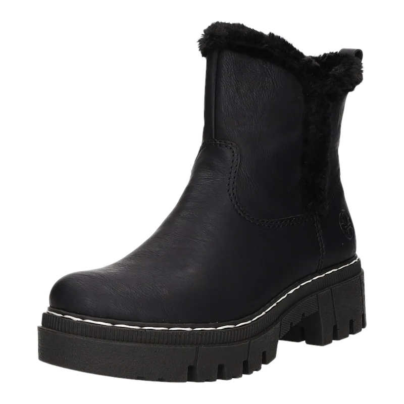 Rieker Schlupf-/Reißverschlußstiefelette Warmfutter bis 35mm Absatz (casual)