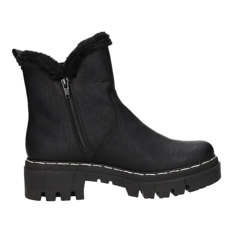 Rieker Schlupf-/Reißverschlußstiefelette Warmfutter bis 35mm Absatz (casual)