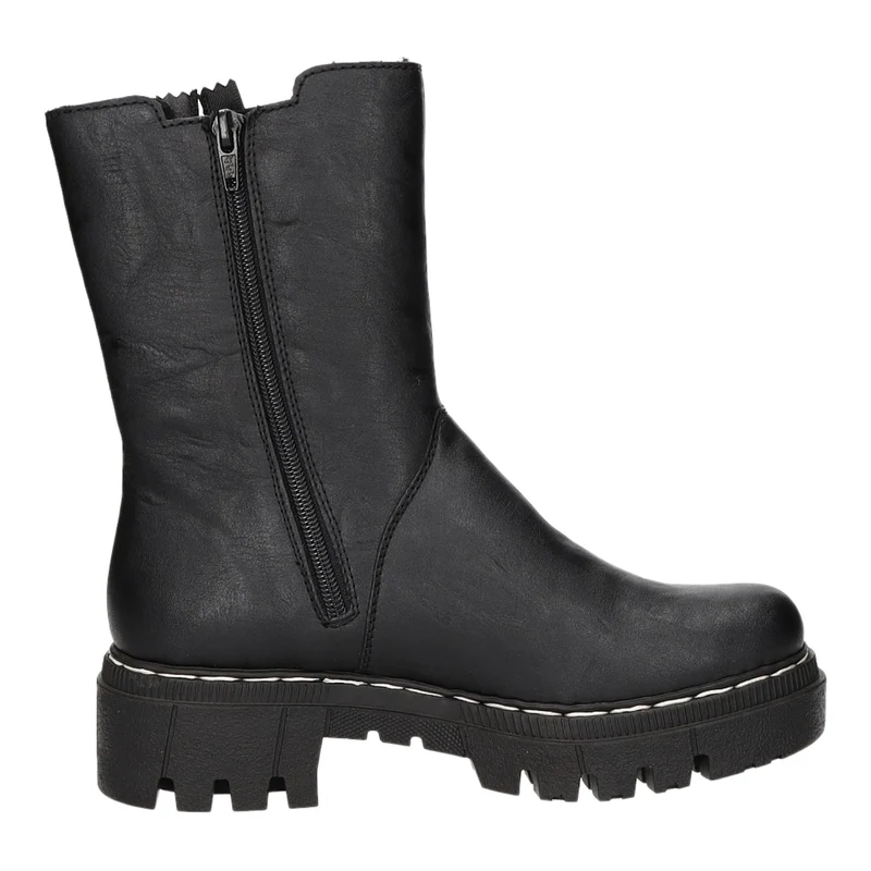 Rieker Schlupf-/Reißverschlußstiefelette Warmfutter bis 35mm Absatz (casual)