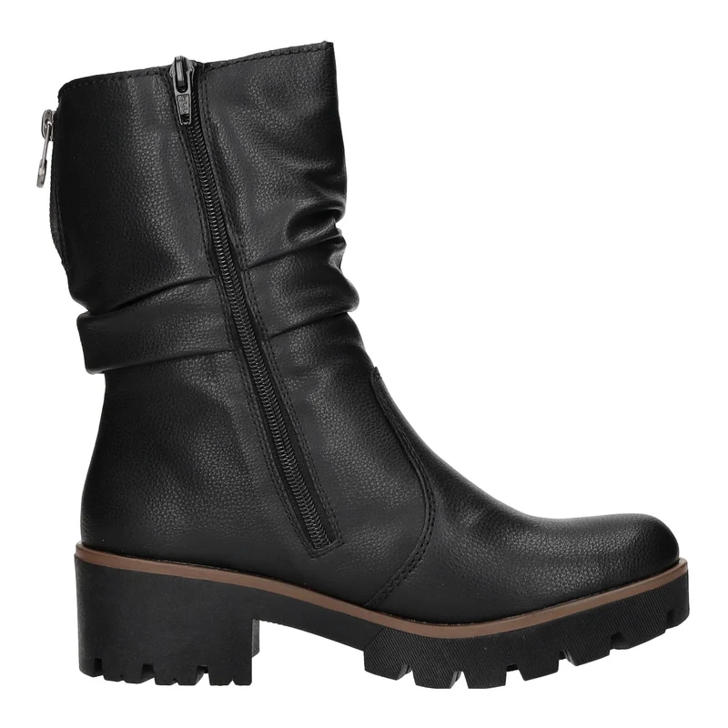 Rieker Schlupf-/Reißverschlußstiefelette Warmfutter ab 35mm Absatz