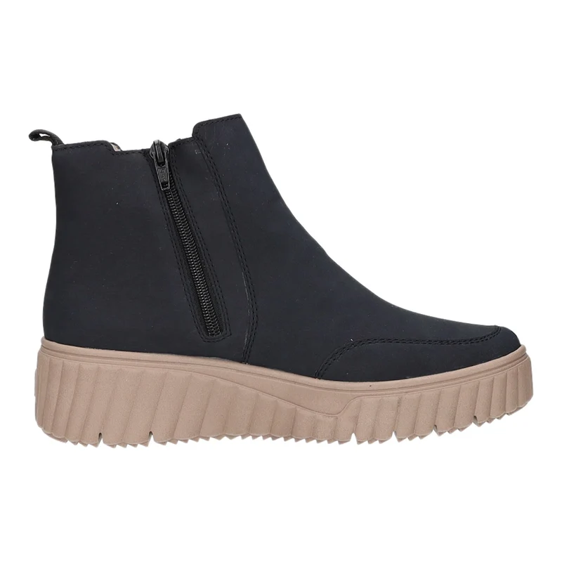 Rieker Schlupf-/Reißverschlußstiefelette Warmfutter bis 35mm Absatz (casual)