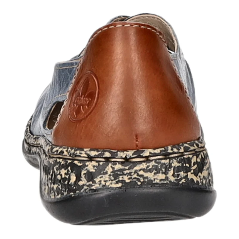 Rieker Slipper/Kletthalbschuh luftdurchlässig (durchbrochenes/geflochtenes Obermaterial)