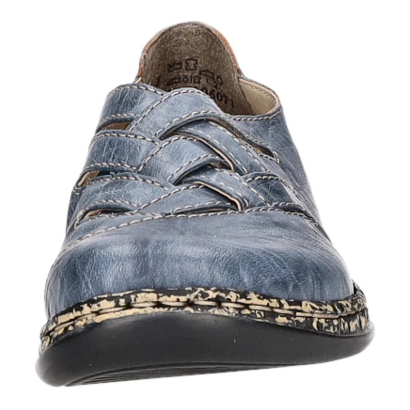 Rieker Slipper/Kletthalbschuh luftdurchlässig (durchbrochenes/geflochtenes Obermaterial)