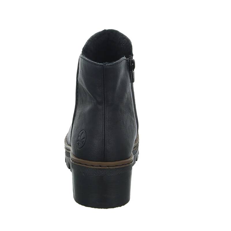 Rieker Schlupf-/Reißverschlußstiefelette Warmfutter bis 35mm Absatz (casual)