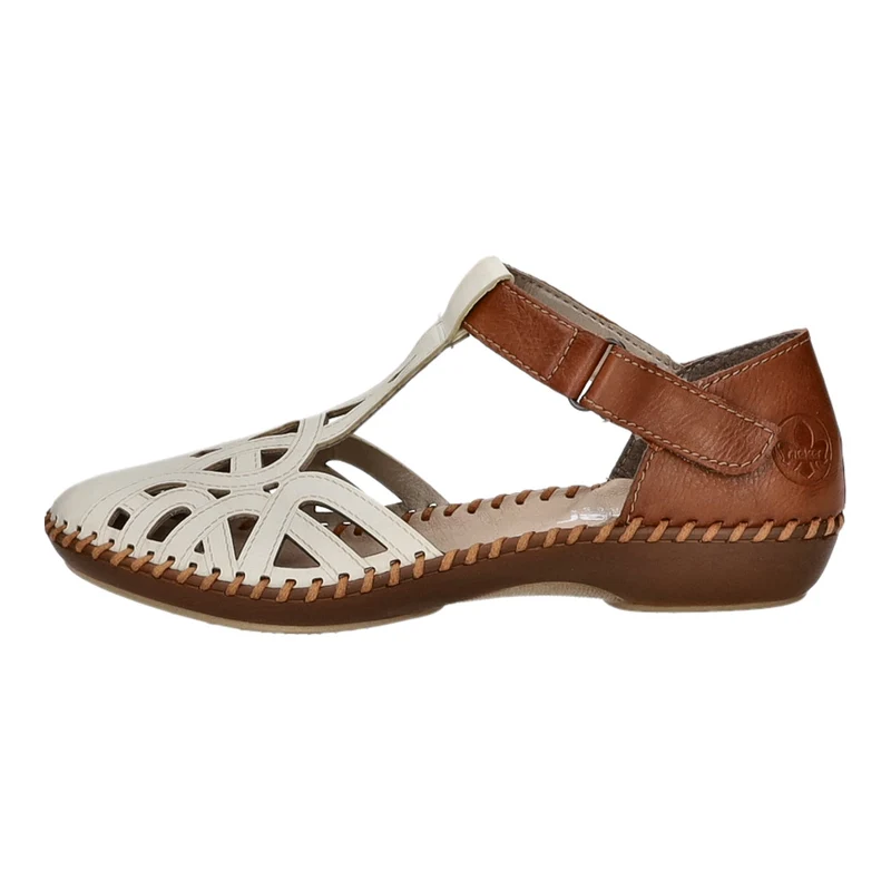 Rieker Slipper/Kletthalbschuh luftdurchlässig (durchbrochenes/geflochtenes Obermaterial)