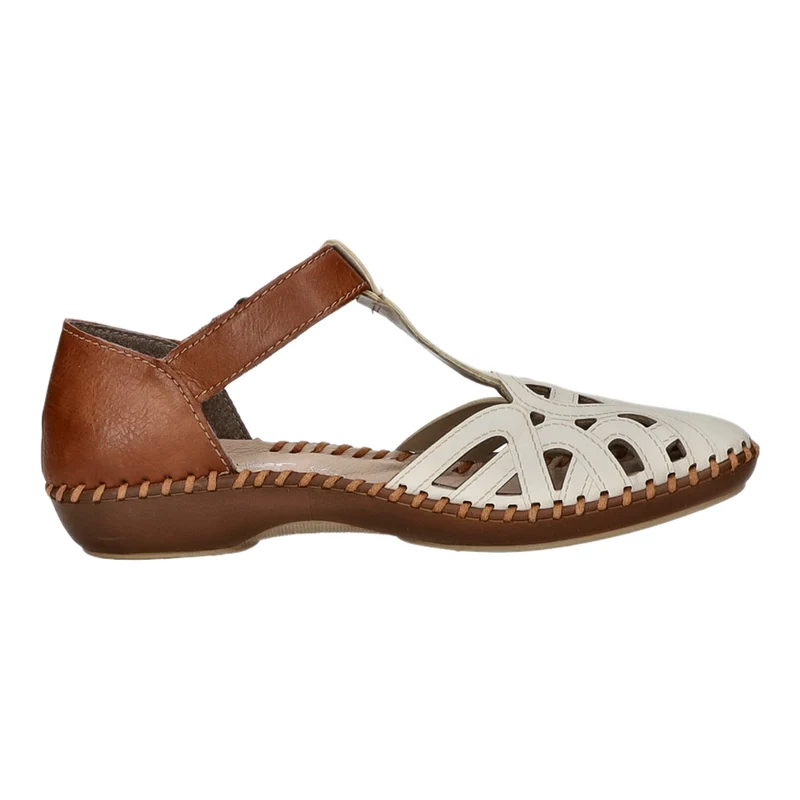 Rieker Slipper/Kletthalbschuh luftdurchlässig (durchbrochenes/geflochtenes Obermaterial)