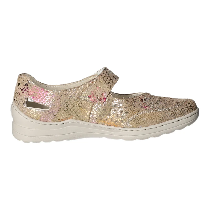 Rieker Slipper/Kletthalbschuh luftdurchlässig (durchbrochenes/geflochtenes Obermaterial)