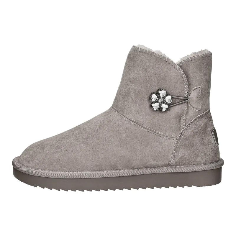 MARCO TOZZI Schlupf-/Reißverschlußstiefelette Warmfutter bis 35mm Absatz (casual)