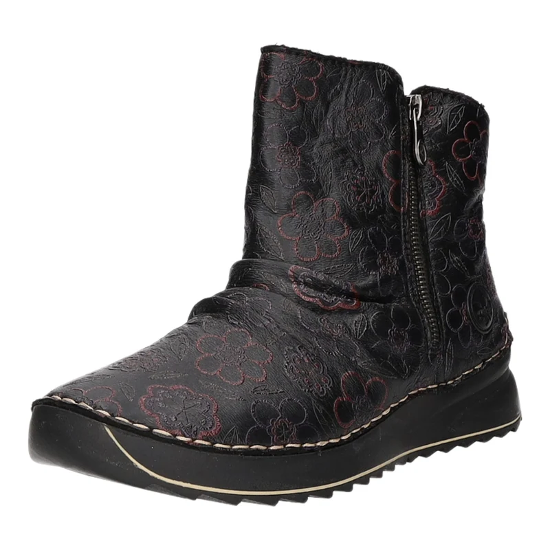 Rieker Schlupf-/Reißverschlußstiefelette Warmfutter bis 35mm Absatz (casual)