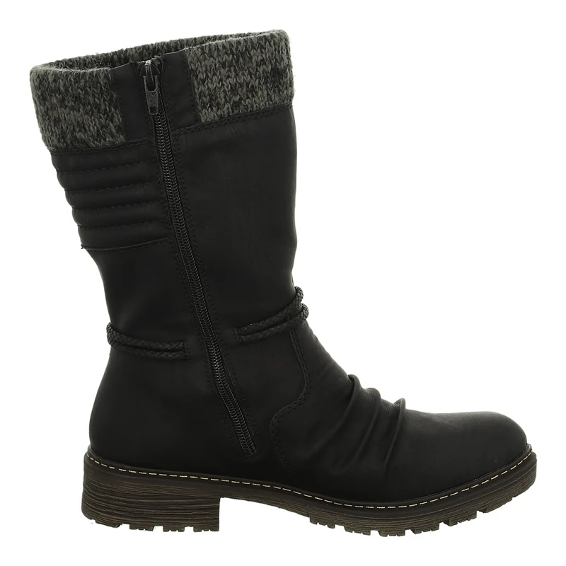 Rieker Schlupf-/Reißverschlußstiefelette Warmfutter bis 35mm Absatz (casual)