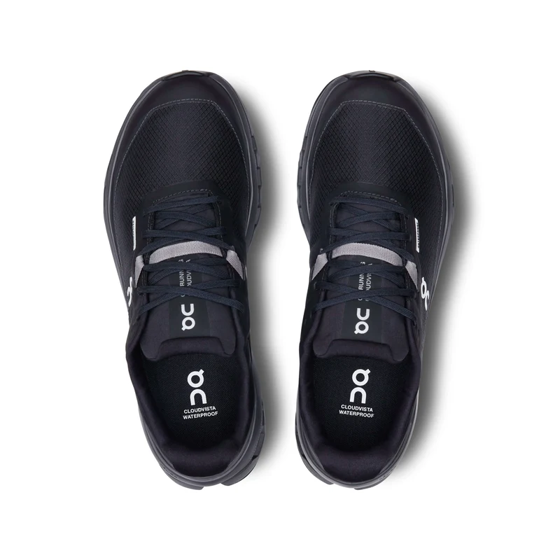 ON Cloudvista 2 Waterproof Damen Laufschuhe Schwarz
