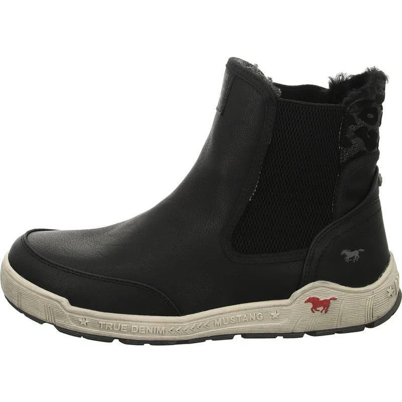 MUSTANG Schlupf-/Reißverschlußstiefelette Warmfutter bis 35mm Absatz (casual)