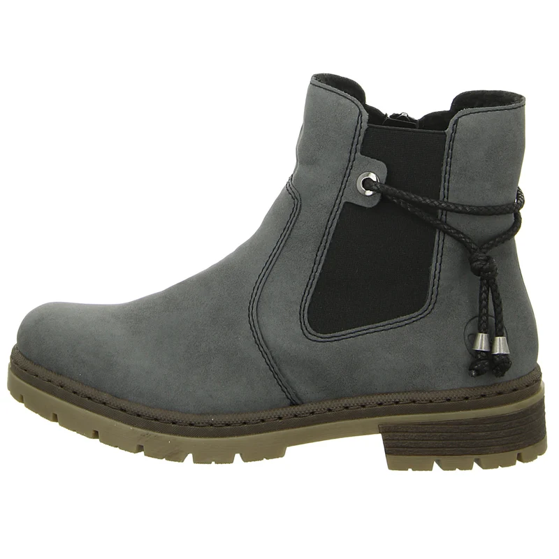 Rieker Schlupf-/Reißverschlußstiefelette Warmfutter bis 35mm Absatz (casual)