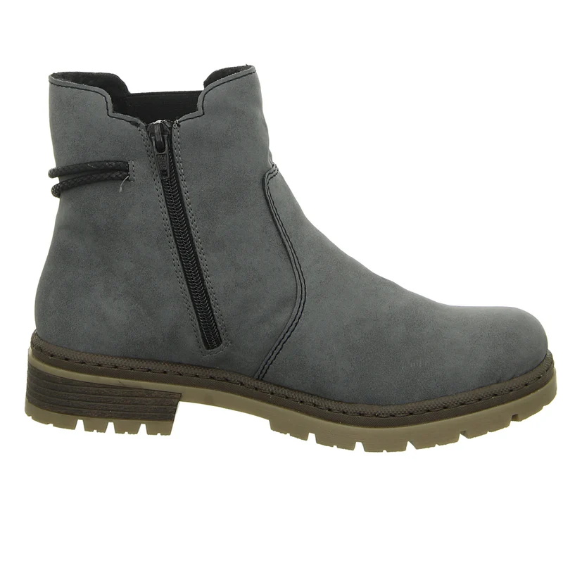 Rieker Schlupf-/Reißverschlußstiefelette Warmfutter bis 35mm Absatz (casual)
