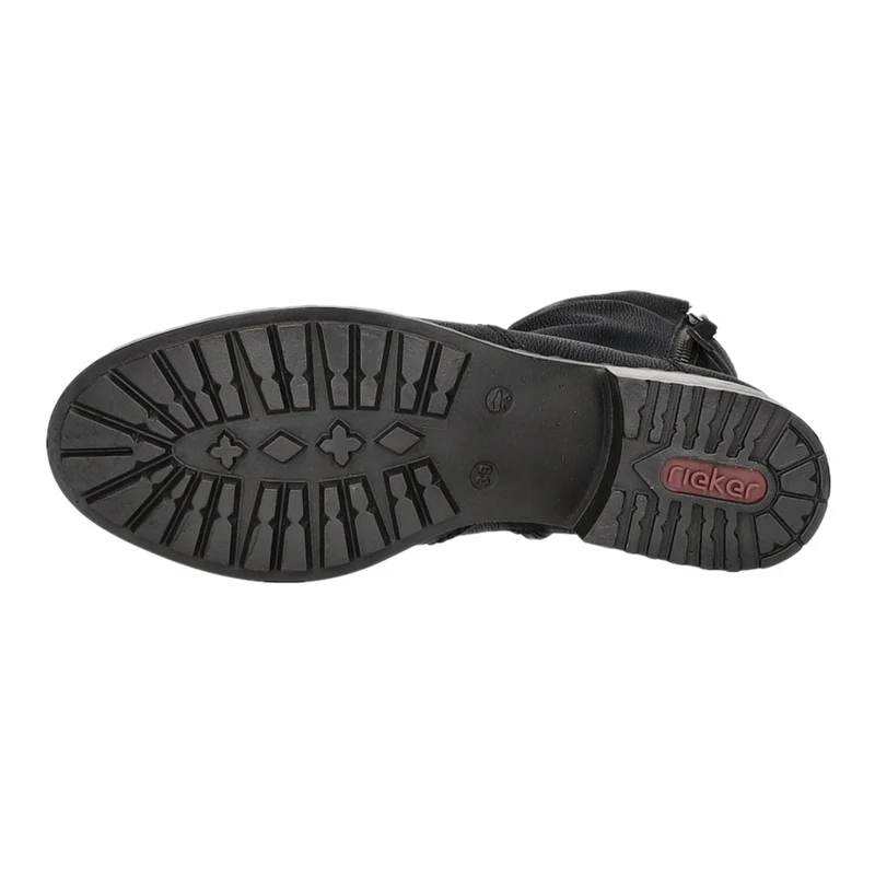 Rieker Schlupf-/Reißverschlußstiefelette Warmfutter bis 35mm Absatz (casual)